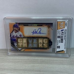2021 Topps Triple Threads Auto Relic Amethyst Pete Alonso NY Mets (MISC8)